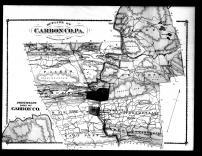 Carbon County Outline Map, Carbon County 1875